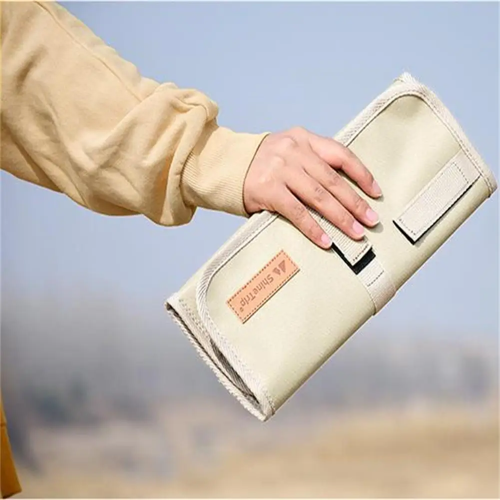 

Portable Tableware Storage Bag Ultralight Foldable Picnic Cutlery Holder Oxford Cloth Camping Pouch BBQ Pack Cooking Hanging Bag