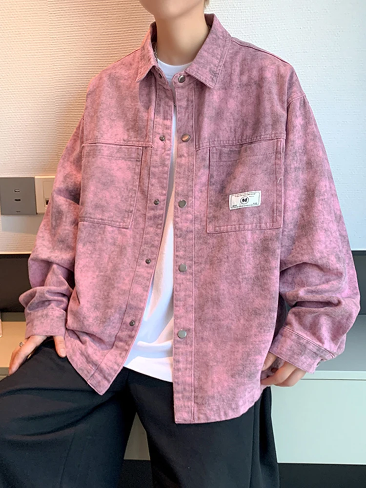 Джинсовое пальто мужская весна-осень 2024 новая модная красивая универсальная