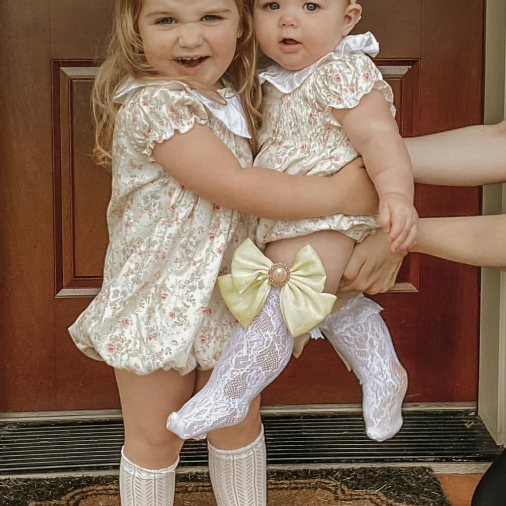 

Ажурные сетчатые Гольфы с бантом для детей 0-6 лет