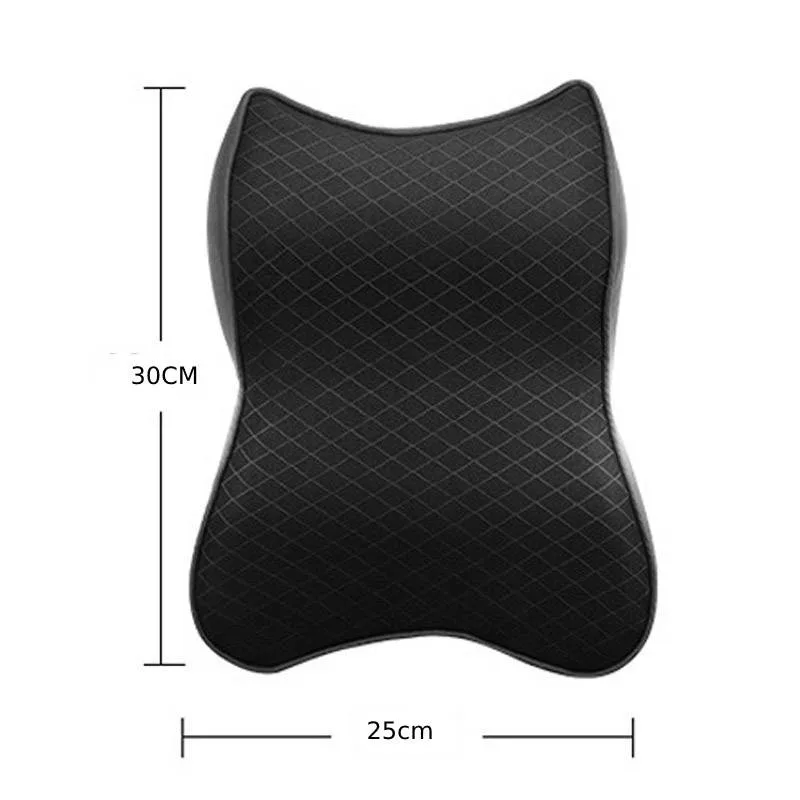 

Seat Headrest Accessories Black Breathable Cushion Interior Pad Pillow