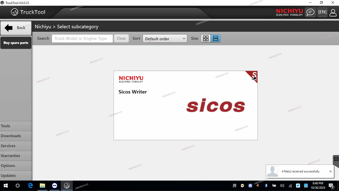 Универсальный диагностический инструмент для вилочных погрузчиков TruckTool 4 5