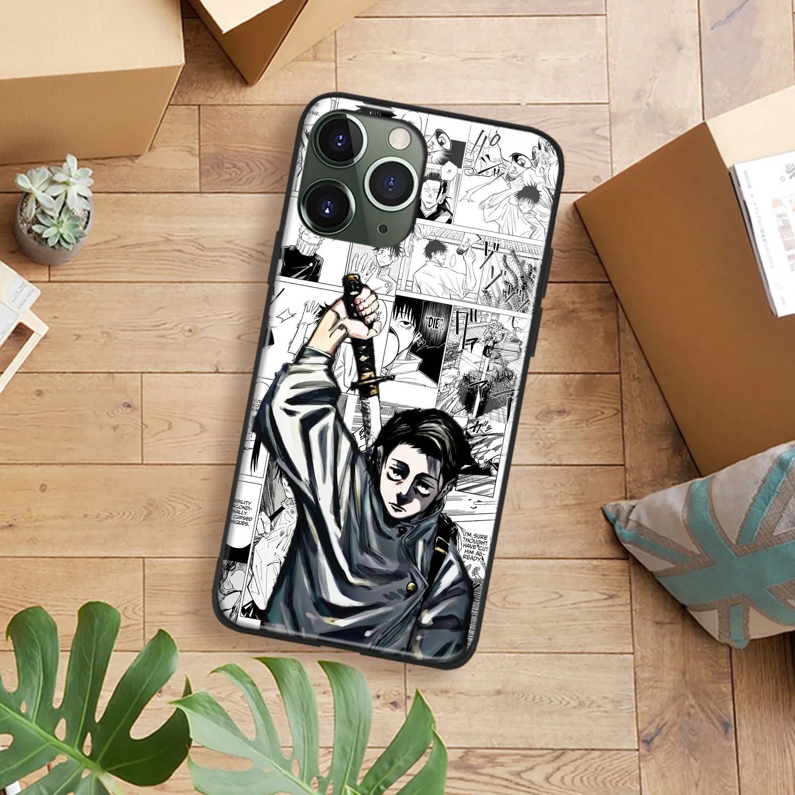 

Yuta Okkotsu юютсу Kaisen аниме чехол для телефона iPhone 13 12 11 Mini Pro XS Max 6s SE X XR 7 8 Plus Чехол Мягкий стеклянный чехол