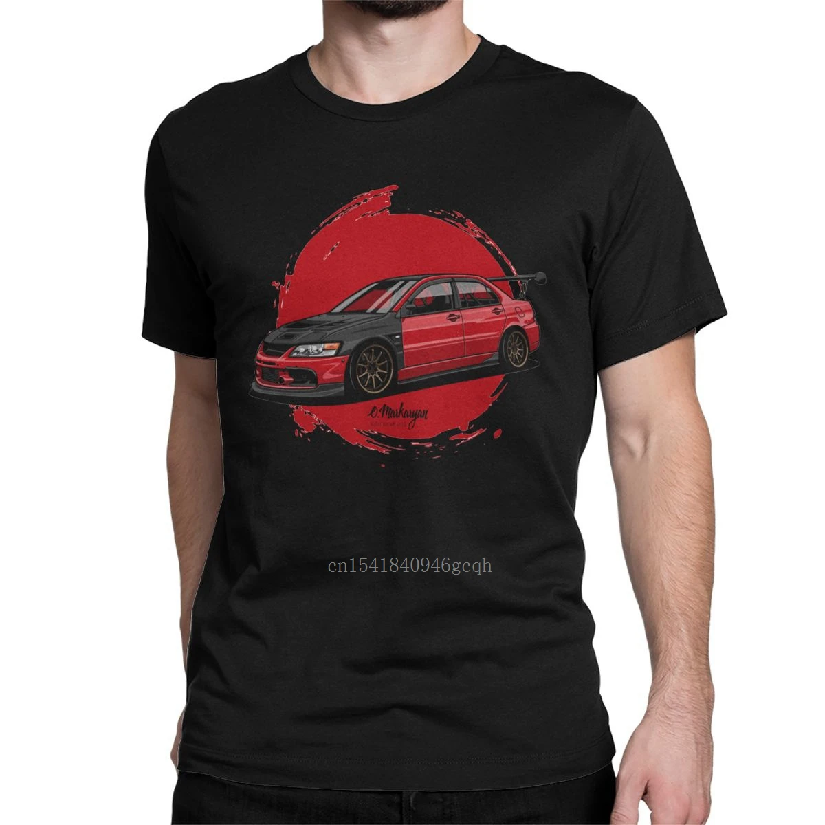 

Vintage Evo IX Jdm T-Shirts Men Crew Neck Cotton T Shirt Top Speed Japanese Car Short Sleeve Tees New Arrival Clothing