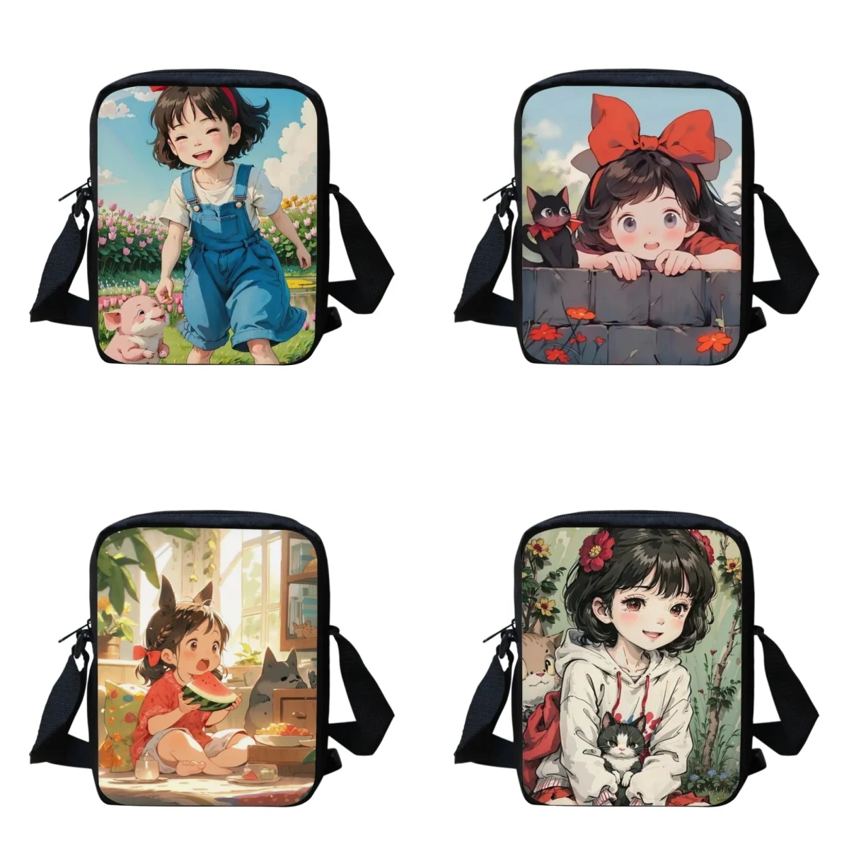 

Women Shoulder Bags Kiki's Delivery Service Cross Body Bag Small Traveling Teenagers Girls Fashion Casual Mini Messenger Bag