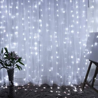 warm white interior lighting curtains for home decoration