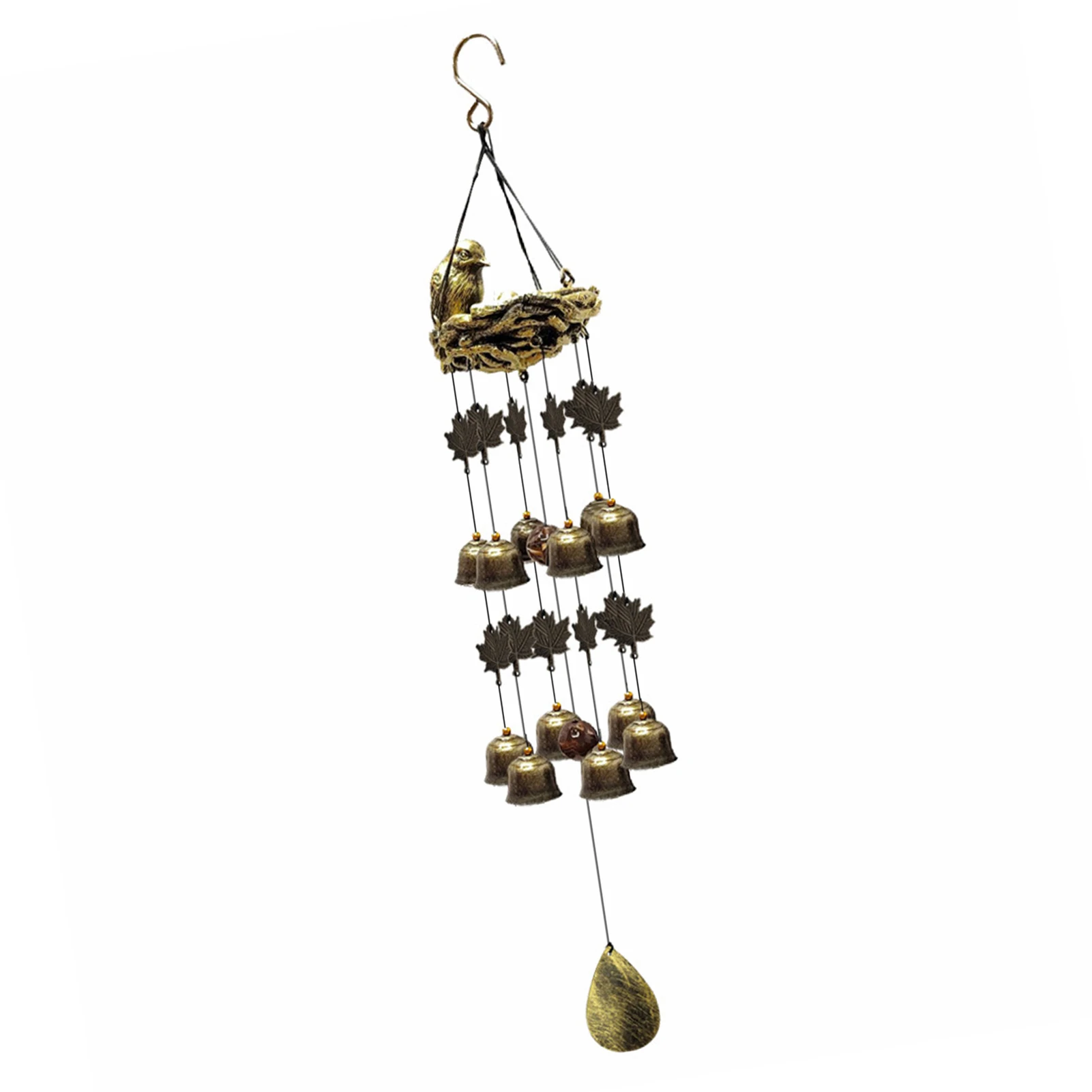 

Bird Nest Bells Bird Bells Chimes With 12 Wind Bells Wind Chimes For Mother's Love Gift Outdoor Patio Garden Backyard Church