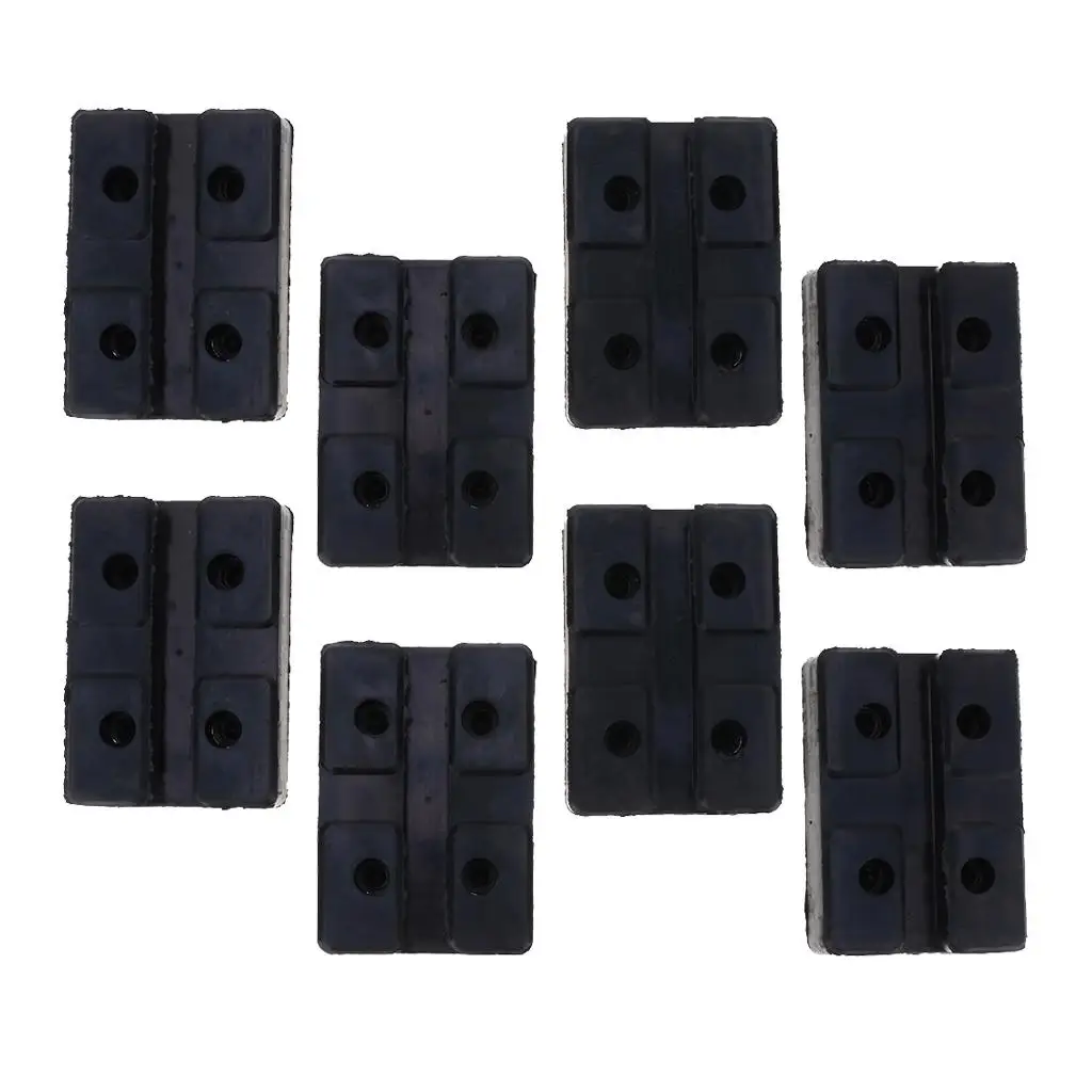 

8x Heavy Duty Automobiles Arm Pads Disk Rubber 120mm Rectangle