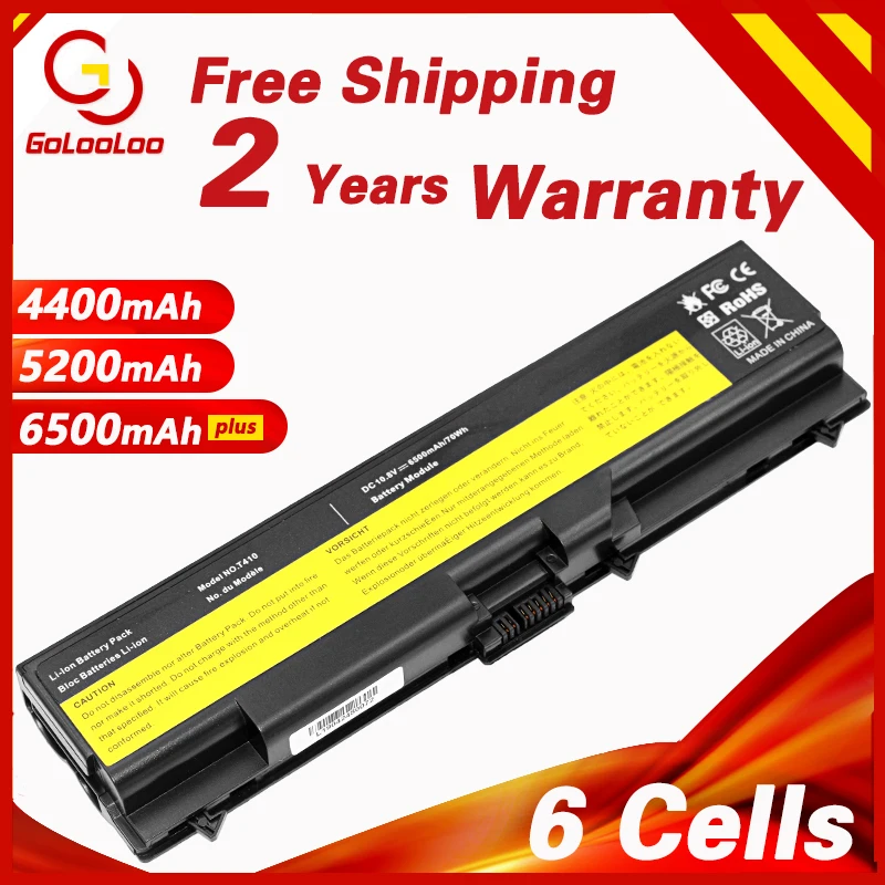 

Golooloo Laptop Battery For Lenovo For ThinkPad L410 L412 L420 L421 L510 L512 L520 SL410 SL410k SL510 T410 T410i T420 T510 T520