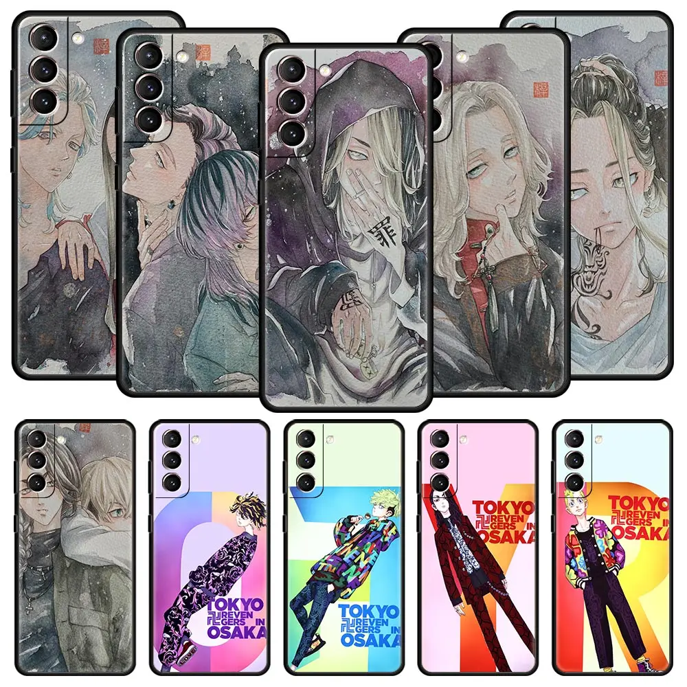 

Cartoon Anime Tokyo Revengers Phone Case For Samsung Galaxy S22 S20 FE S10 Plus S21 Ultra 5G S10E S9 S8 Note 10 Lite 20 Cover