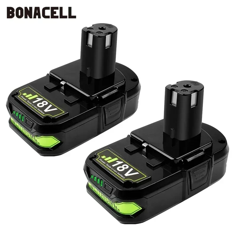 Беспроводной литий-ионный аккумулятор Bonacell 18 В 3000 мАч P107 для Ryobi P104 P105 P102 P103