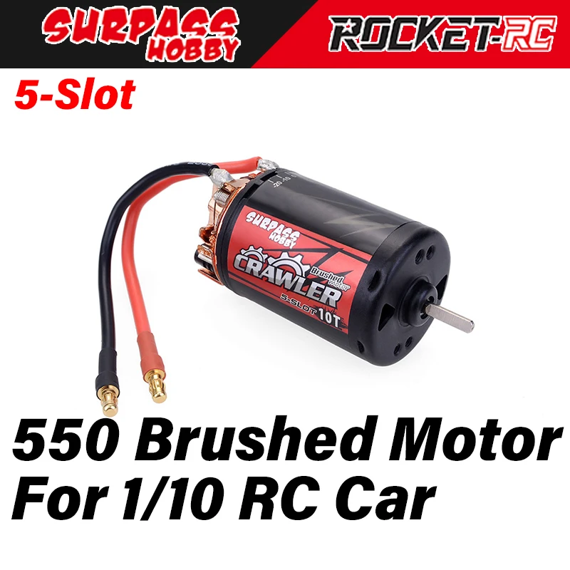 

Surpass Hobby 5-Slot 550 Waterproof Brushed Motor 20T for 1/10 RC Car Crawler Truck TRAXXAS TRX4 Axial SCX10 RGT Founder VRX HPI
