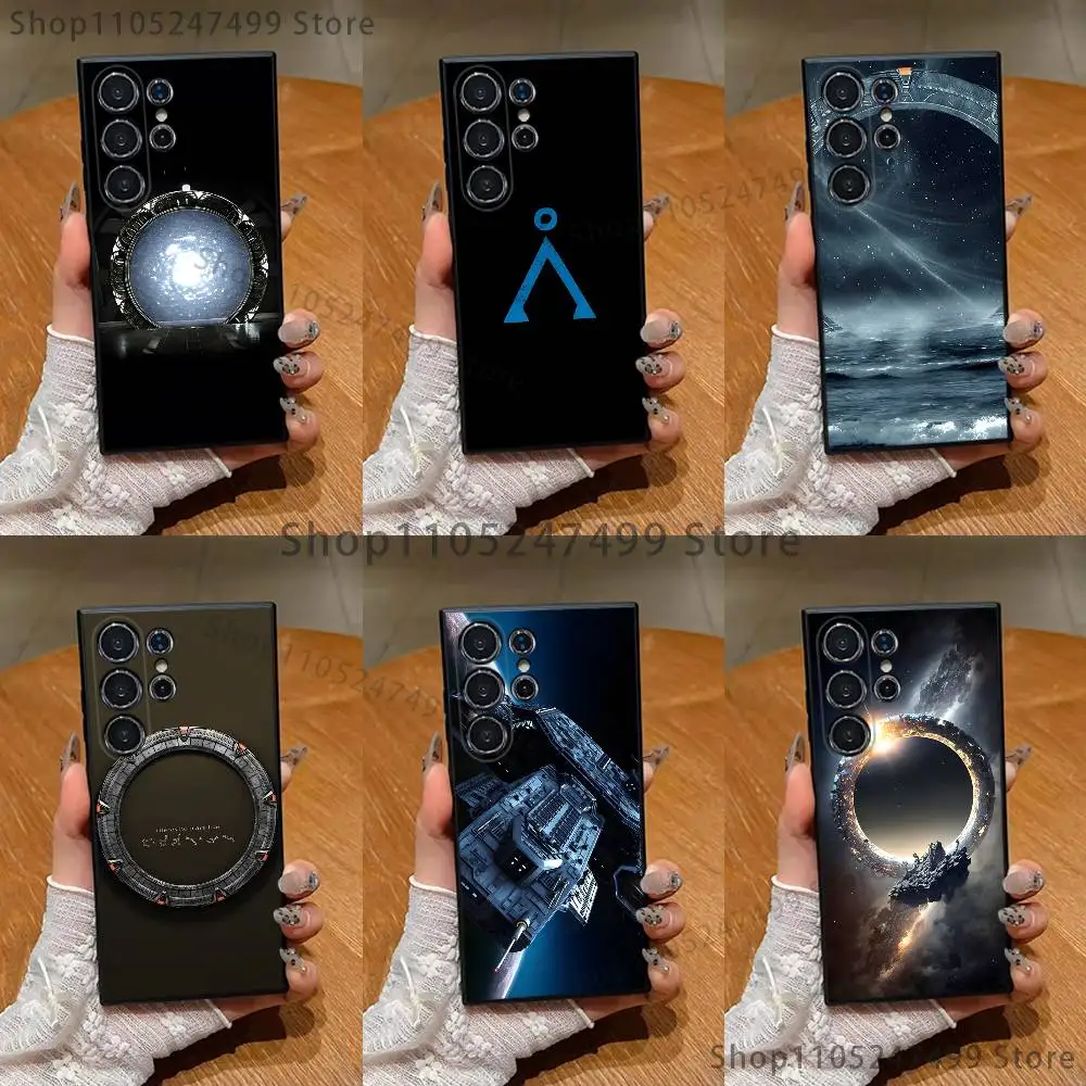 Фото Чехол для телефона Stargate Atlantis для Samsung S 25,24,23,22,30,21,10,9,Ultra,Plus,Lite,FE,4,5 G, черный мягкий чехол №1