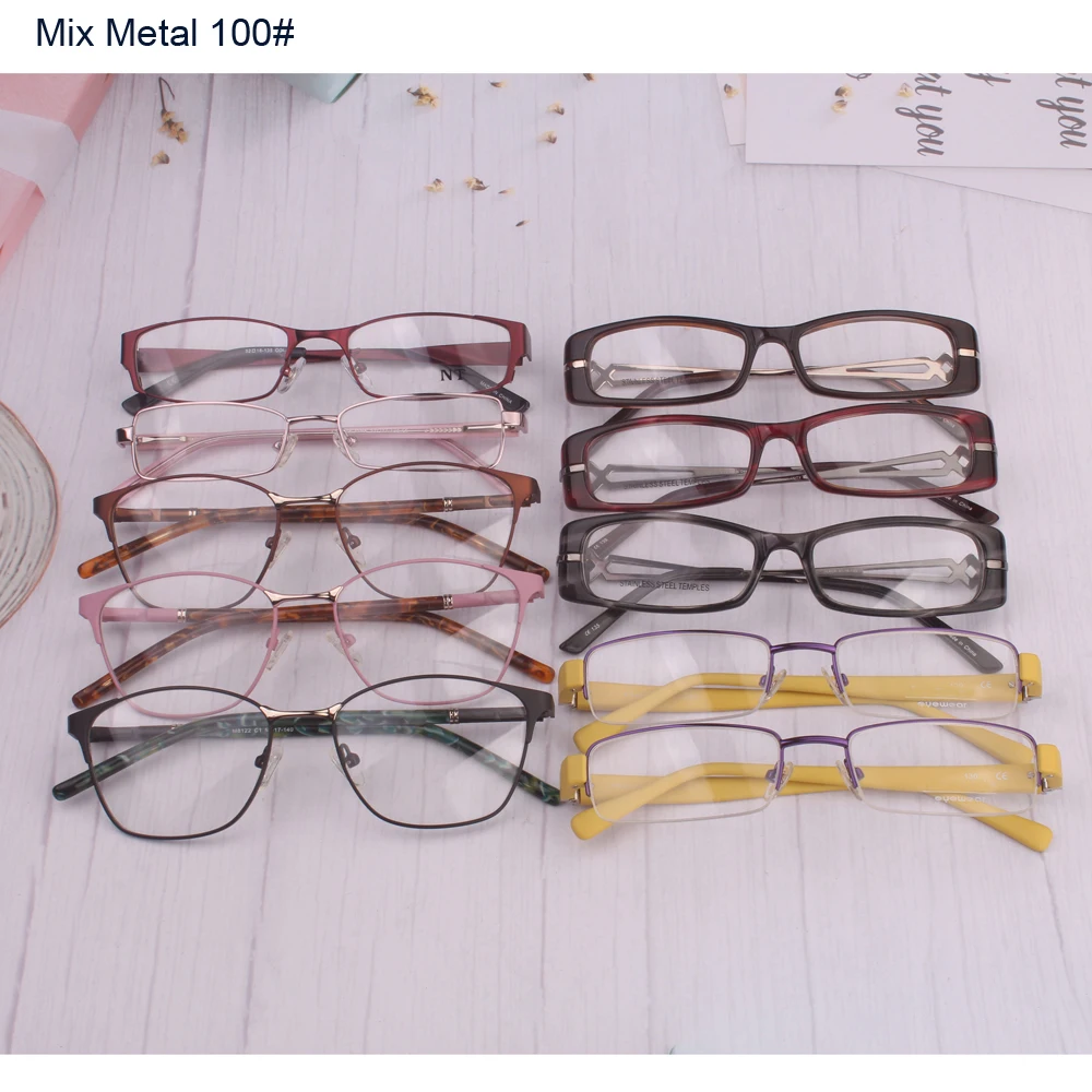 

Новейшие модные очки в форме бамбука, женские смешанные оптовые продажи, акция, в наличии, быстрая доставка очки для 안테 테 full half frame