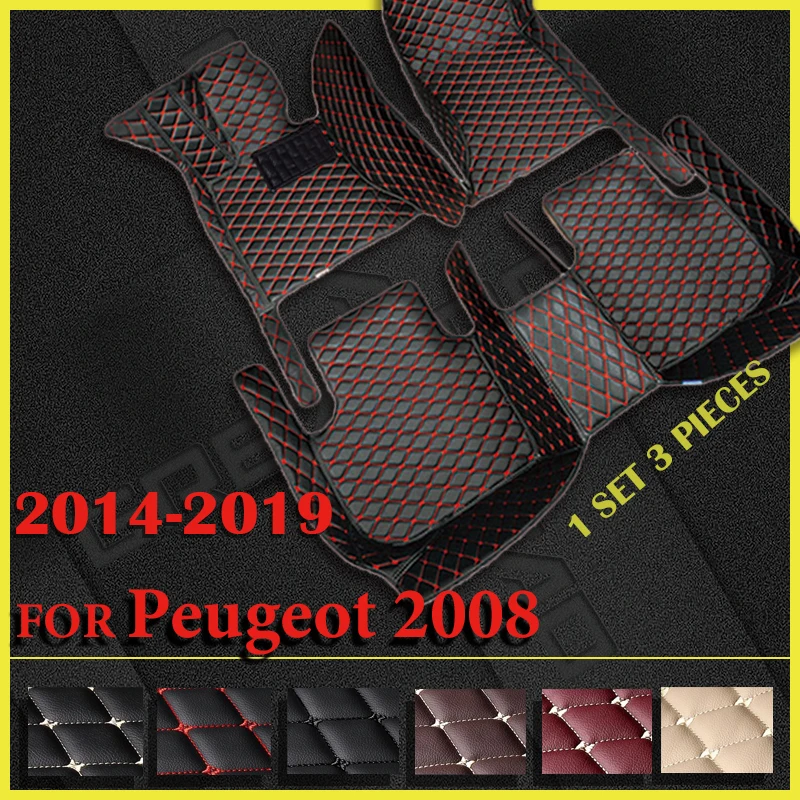 

Car Floor Mats For Peugeot 2008 2014 2015 2016 2017 2018 2019 Custom Auto Foot Pads Automobile Carpet Cover Interior