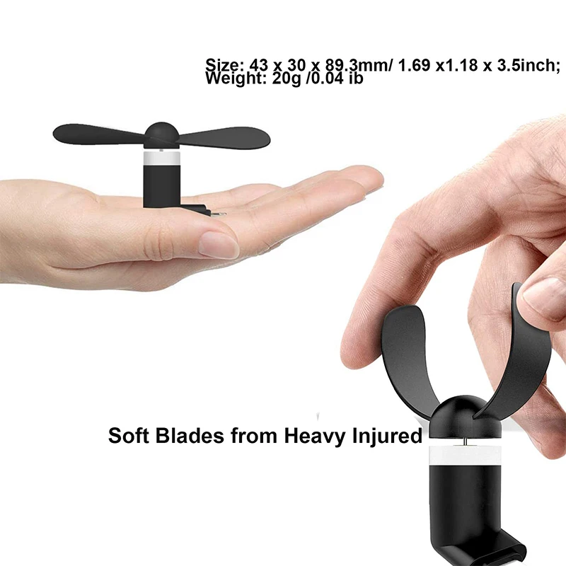 10/20/50/100 шт. портативный мини-вентилятор Usb Type-C