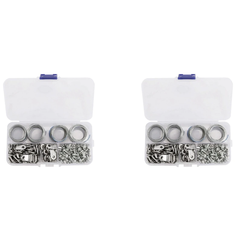 

248Pcs Picture Hanging Wire Kit,Photo Frame Hanging Kit,Picture Hanging Kit With Nails For Wall Mounting