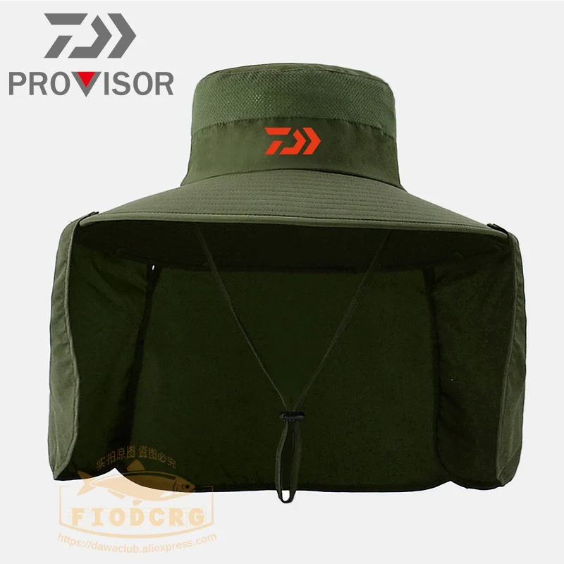 

2022 New Summer Sunshade Fisherman Hats Unisex Outdoor Mountaineering Fishing Sunscreen Hat Neck Guard Big Brim Men's Hats