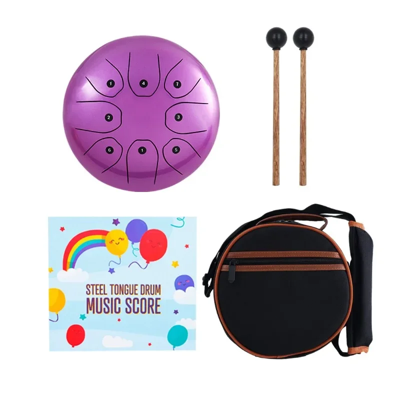 

8-inch Void Drum, C-key Sanskrit Drum, Worry Free Drum, Beginner Worry Free Drum, Steel Tongue Drum, Cross border Percussion Ins