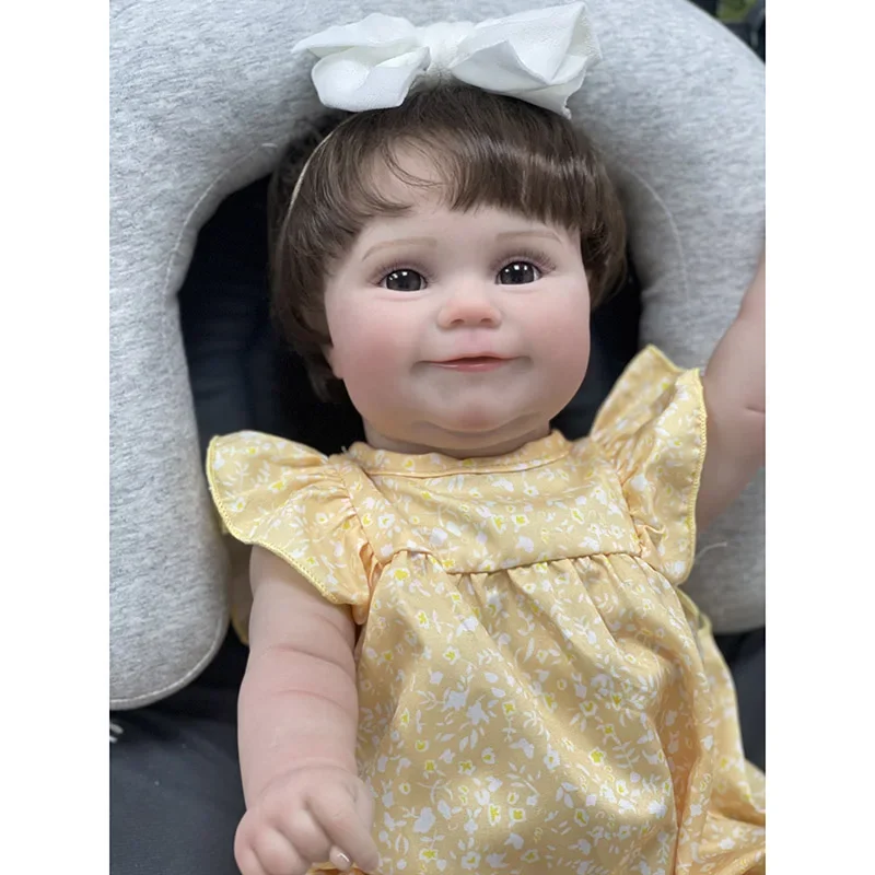 48 см уже готовая кукла реборн Maddie с укорененными волосами реалистичная 3D-кожа для