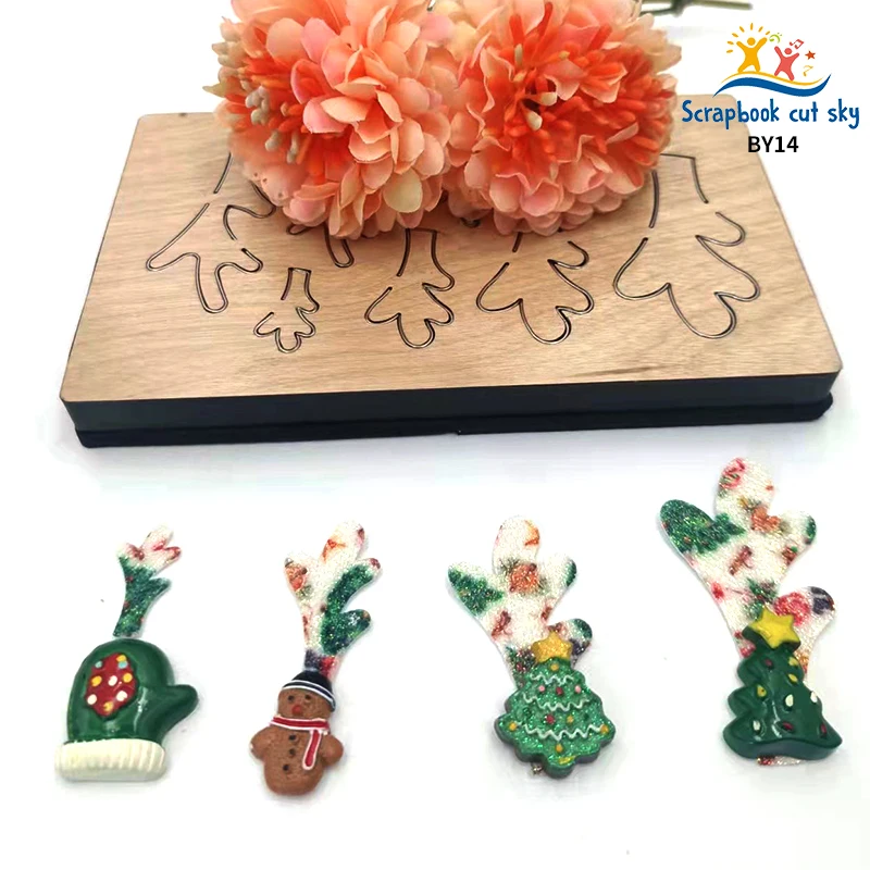 

Antlers Shakes DIY BY14 Muyu Wooden Mold Scrapbook Cutting Dies Suitable For Market General Machines