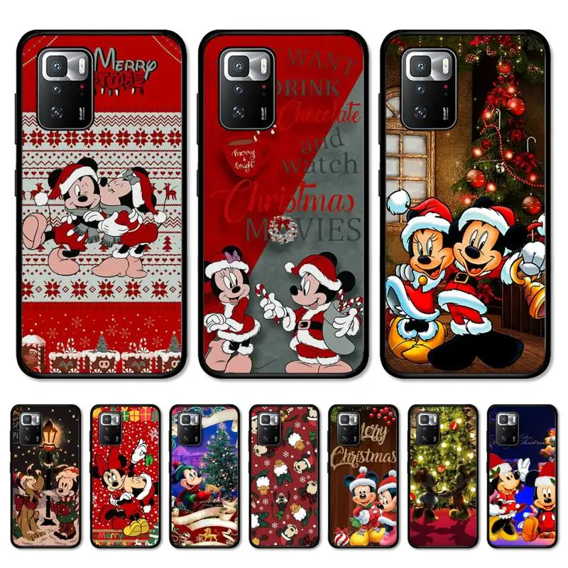 

Disney Merry Christmas Mickey Minnie Phone Case for Redmi Note 8 7 9 4 6 pro max T X 5A 3 10 lite pro