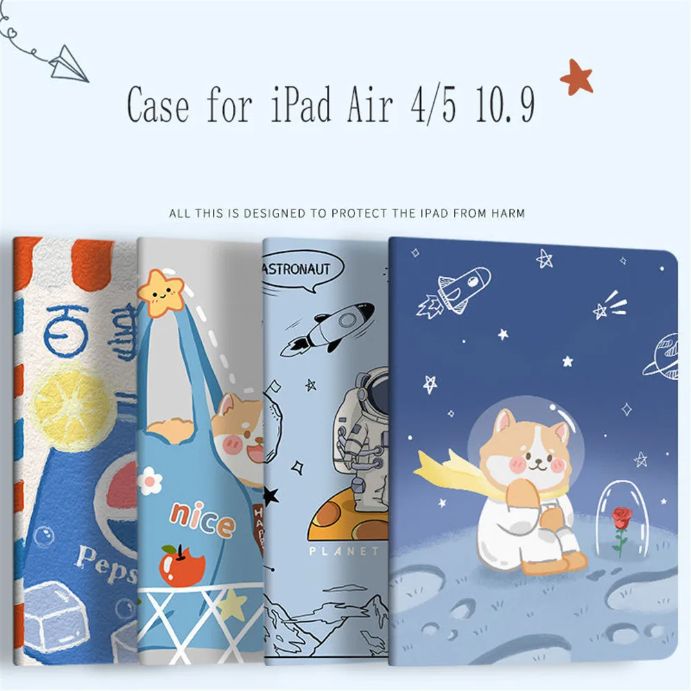 

Cartoon Tablet Funda for iPad Air 4 Case 10.9 Inch 10.2 9th 2021 7th 8th Gen Pro 10.5 11 2020 Air Mini 1 2 3 4 5 6 Capa Cover