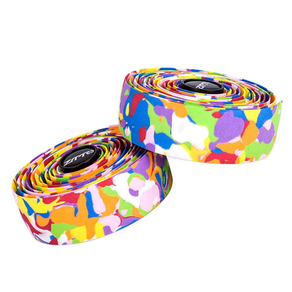 

Handlebar Strap Bike Straps Anti-skid Protection Grab Handles Grips Reflective Synthetic Sponge Camo Tape