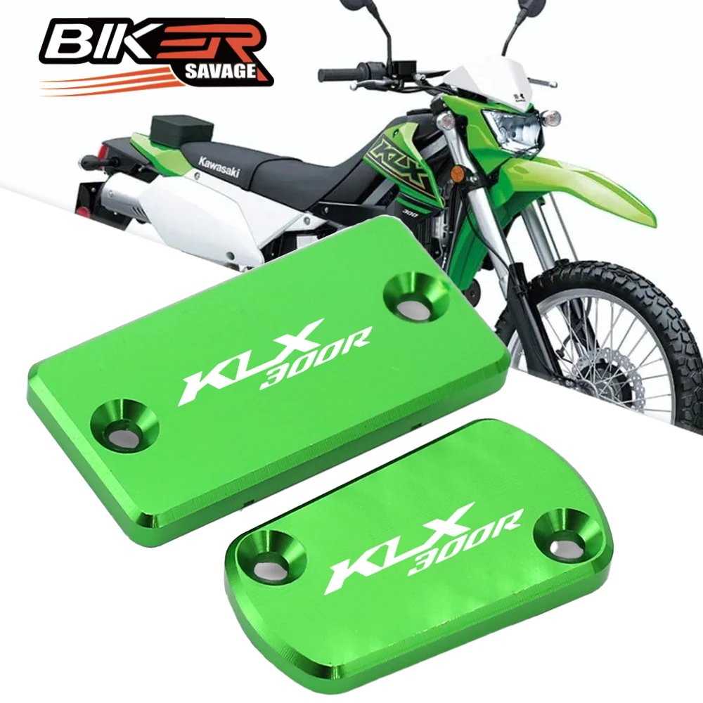 

KLX300 Front Rear Brake Reservoir Cover For KAWASAKI KLX300R KLX300SM 2020 2021 2022 Motorcycle Parts Oil Fluid Cap Dirt Bike