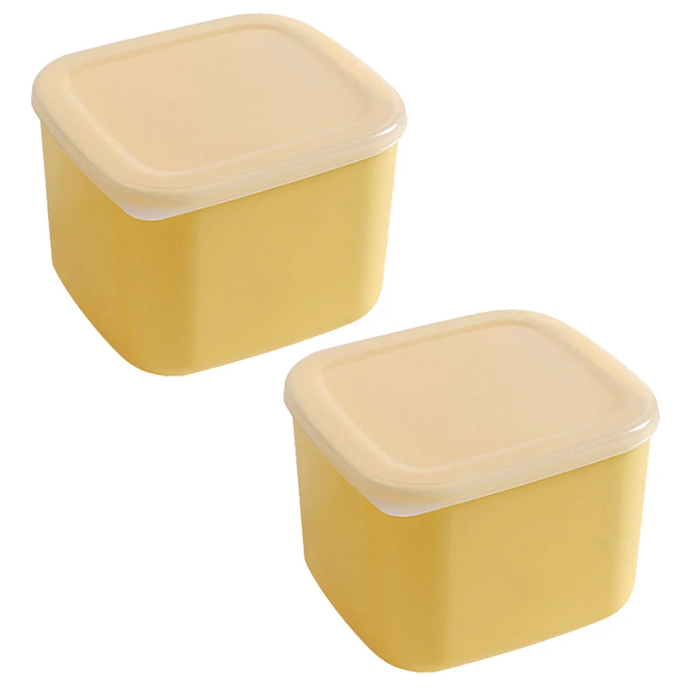 

2 Pcs For Fridge Reusable With Lid Cheese Slice Holder for Storage Kitchen Daily