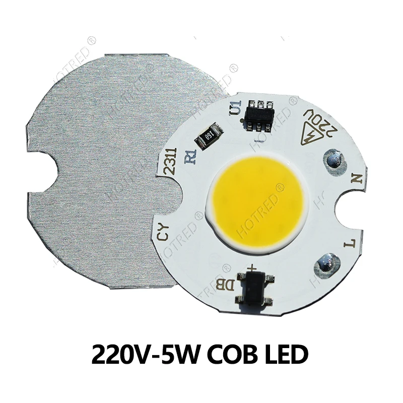 

10 шт./лот Светодиодные чипы COB 3W 5W 220V без драйвера, холодный/теплый белый свет, для DIY прожекторов и источников света, с интеллектуальным IC-чипом