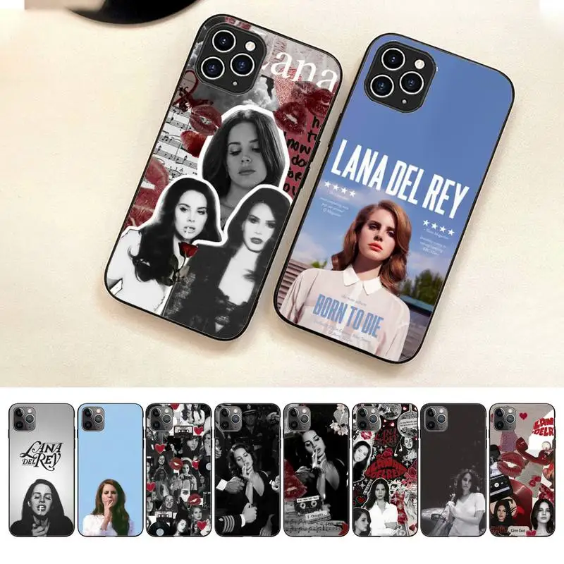

Lana Del Rey Singer Kraft Phone Case For Iphone 7 8 Plus X Xr Xs 11 12 13 14 Se2020 Mini Pro Max Mobile Iphones Case