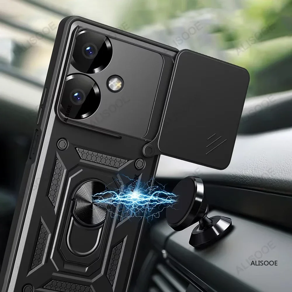 Чехол для смартфона Realme Narzo N61 4G противоударный чехол с кольцом объектива Note 60