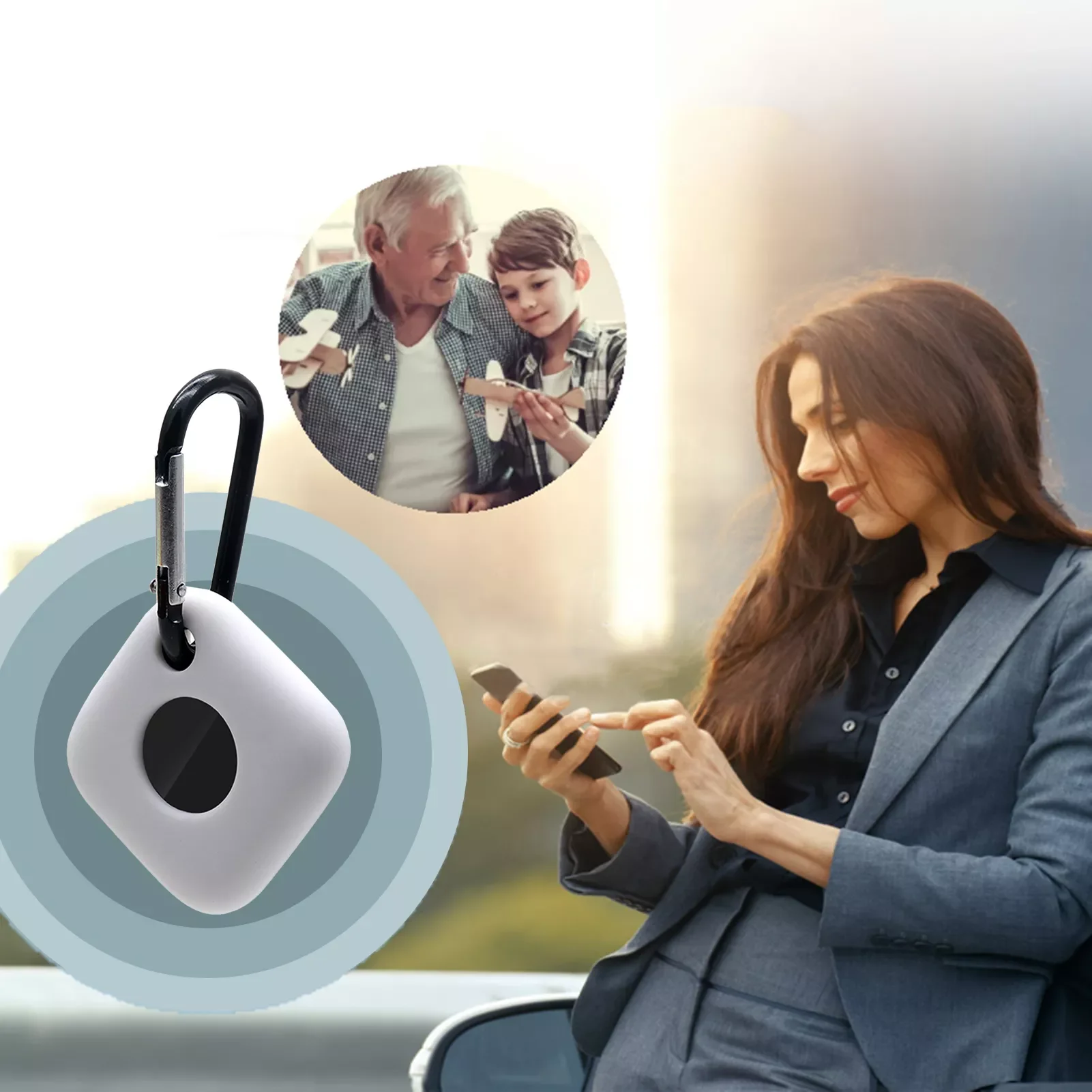 

Protective Silicone Cover For Tile Mate 2022 Tracker For Tile Mate Tracker Anti-Scratch Cover Protectors With Key-chain