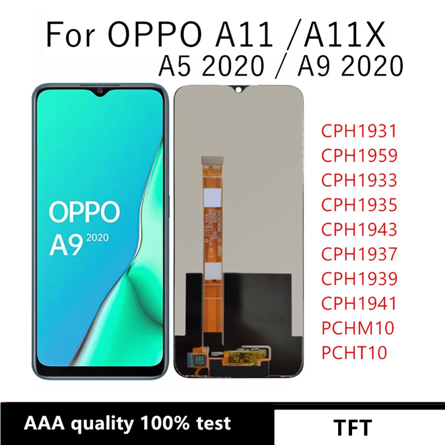 

6.5" For Oppo A11 / A11x 2019 / A5 (2020) / A9 (2020) CPH1937 CPH1939 CPH1931 LCD Display Screen Touch Digitizer Assembly