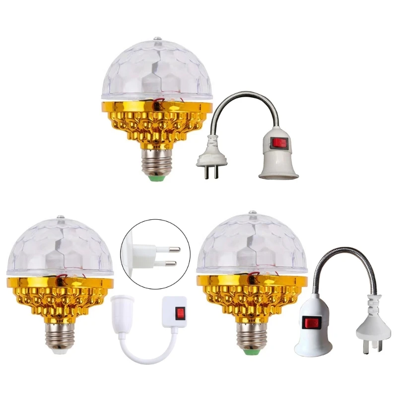 

Multi Crystal Disco Light Bulb Party Strobe E27 Bulb Party Atmosphere Lamp