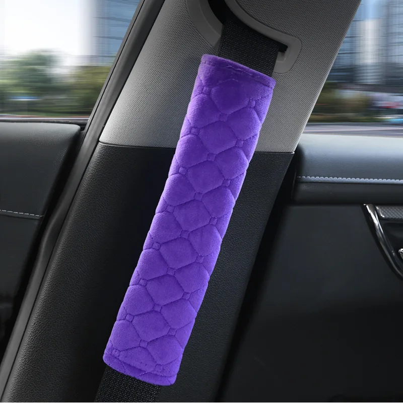 

Car Accessories Seat Belt Shoulder Pads Car Seat Belt Shoulder Pads Plush Thickened Lengthened Shoulder Pads Seat Belt Clip