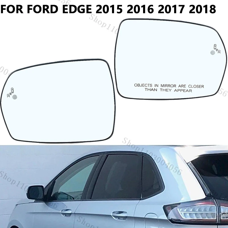 

Автомобильные аксессуары для зеркала заднего вида для Ford Edge 2015- 2018, американская версия, с боковым подогревом и слепой зоной, стеклянные линзы для зеркала заднего вида