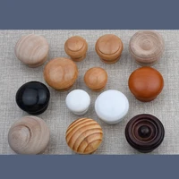 Natural Wooden Cabinet Drawer Wardrobe Knobs Door Pull Kitchen Handles for Furniture Handles Hardware Accessories