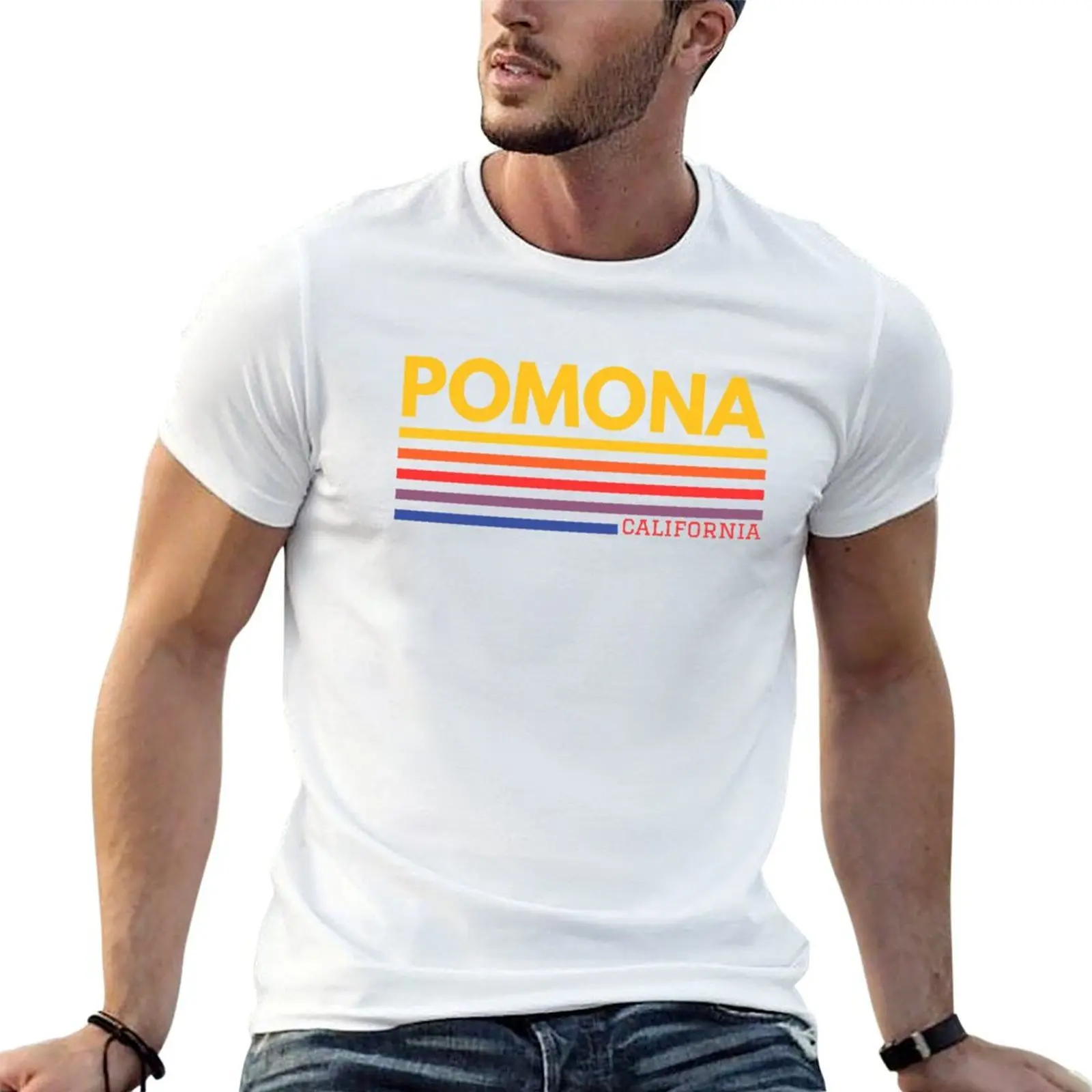 Фото Футболка Pomona California с модным принтом для мужчин №1
