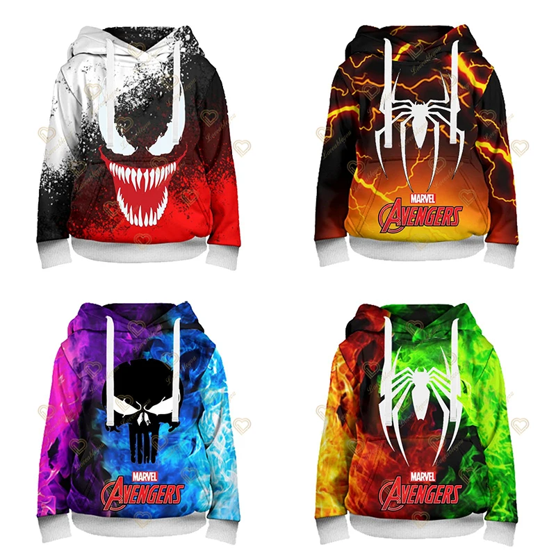 Толстовки с героями Marvel пуловер для мужчин и женщин Толстовка Оверсайз свитшоты