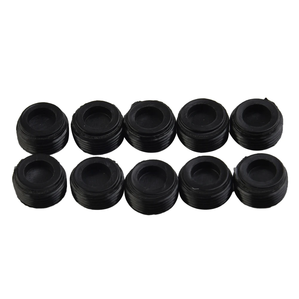 

10pcs Carbon Brush Cap Kit 12mm-22mm Plastic Holder Cover Accessories For Motor Accessories Black Back Cover
