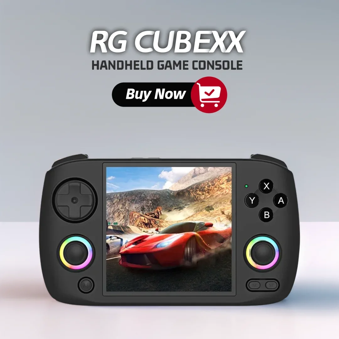 Портативные игровые плееры AMPOWN Anbernic RG CubeXX с экраном 3 95 дюйма IPS портативная
