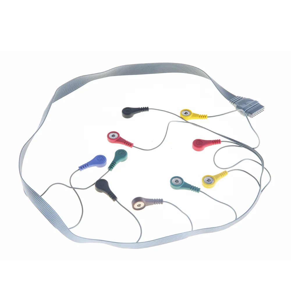 Совместимый кабель Edan holter ecg 10lead snap IEC для устройства