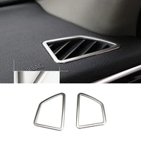 for bmw x5 x6 e71 e70 08 14 2pcs steel front upper air condition ac vent outlet decorate cover trim car interior accessories