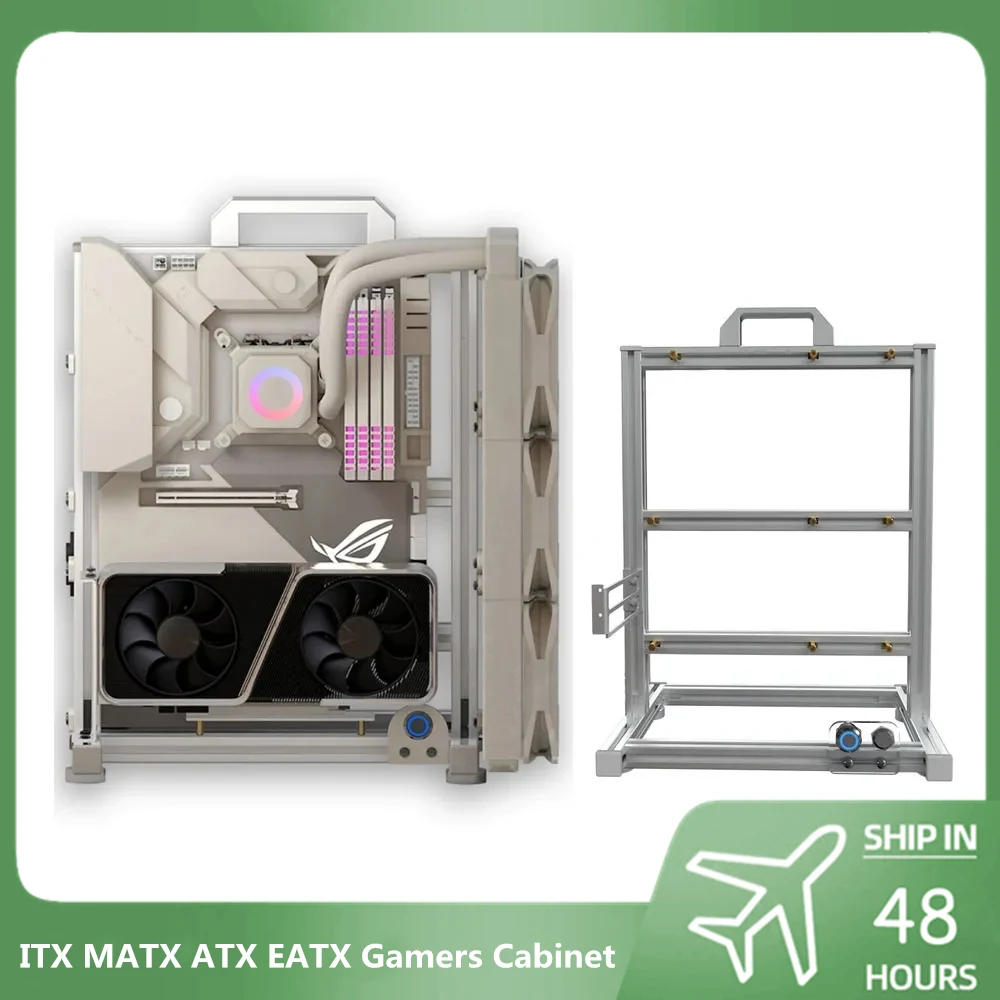 Открытая рамка для ПК, стойка для ITX MATX ATX, для геймеров, шкафчик для самостоятельной сборки, кулер для воды, для настольного ПК, креативный габинетовый игровой корпус, мод