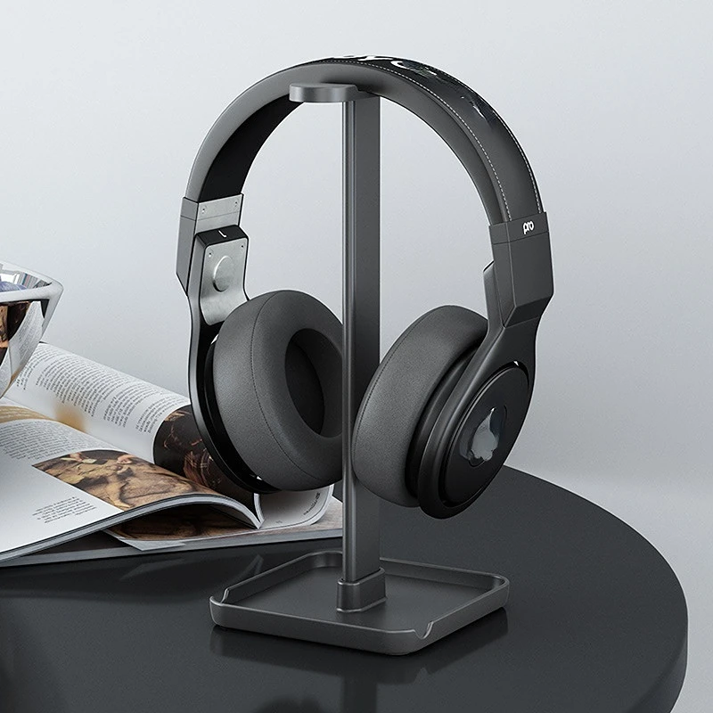 

Alloy Headphone Stand Holder Rack Support Gamer Headset Stand Aluminum Black Bluetooth Earphone Hanger PC Gaming Accessories