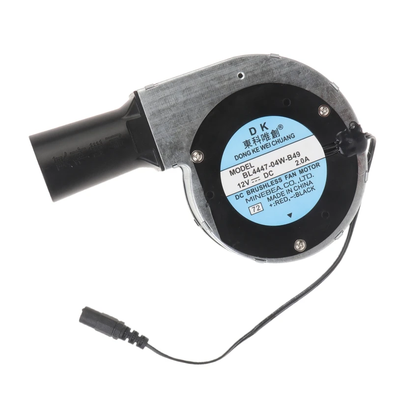 

BBQ Fan BL4447-04W-B49 PWM Blower 9733 12V 2.0A Large Air Flow 12V 2A 5.5x2.1mm AC DC Brushless Fan BL4447-04W-B49