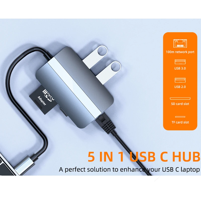 USB C-хаб Mosible для HDMI-совместимый адаптер VGA Rj45 100 м док-станция OTG Thunderbolt 3 с PD TF SD jack3.5