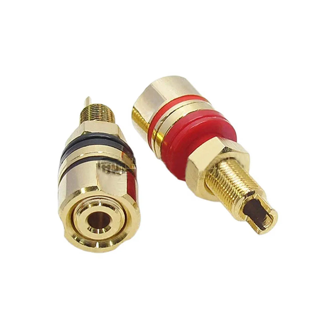 Пара разъемов типа банан, медные штекерные розетки типа банан, высококачественные клеммы, аудиоштифты Пара разъемов типа банан, медные штекерные розетки типа банан, высококачественные клеммы, аудиоштифты