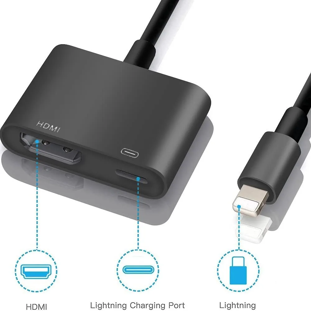 Адаптер Lightning/HDMI 1080P Lightning/Цифровой AV адаптер синхронизации экрана HDMI Разъем для